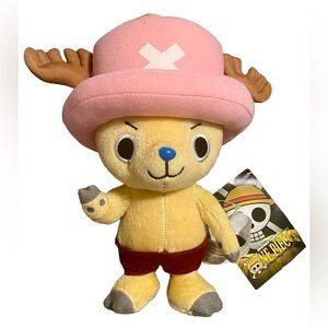 Shonen Jump ONE Piece Tony Tony Plush CHOPPER 9" Pink Hat TOEI Animation NWT